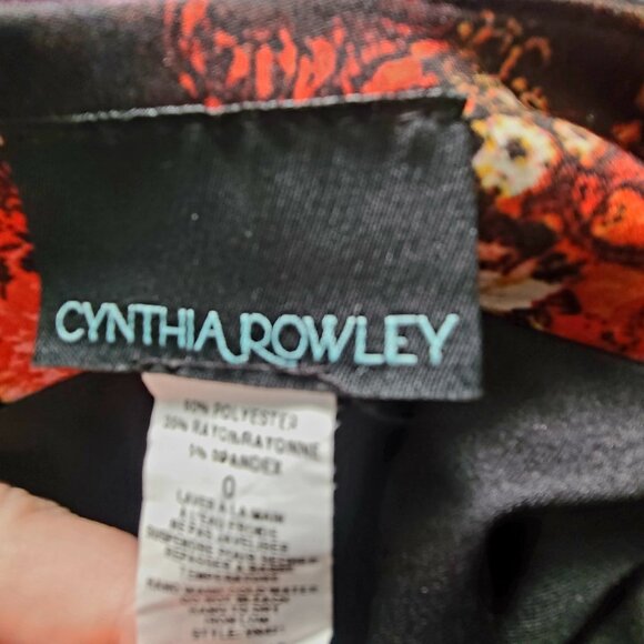 Cynthia Rowley Floral Stretch Skirt sz 0 Pencil skirt - Picture 2 of 5